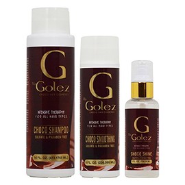 G Ma Golez Intensive Theraphy Choco Shampoo & Smoothing & Shine Gotas"Set"