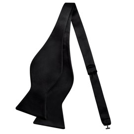 Alizeal - Pajaritas ajustables de color sólido para hombre, Negro -, Talla única