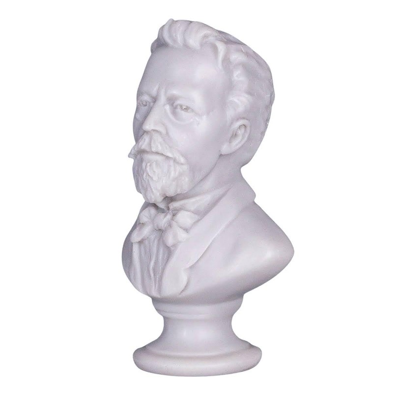 danila-souvenirs Russian Writer Anton Chekhov Marble Bust Statue Sculpture 12.5