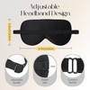 ZIMASILK 2 Pack 100% Natural Silk Sleep Mask, Adjustable Super-Smooth