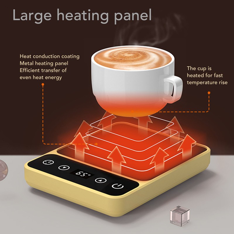 Electric Cup Warmer 9 Mode Constant Temperature Auto Stop Even