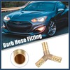 INFINAUTO 10mm 3/8" ID Brass Barb Splicer Fitting Y-Shaped 3