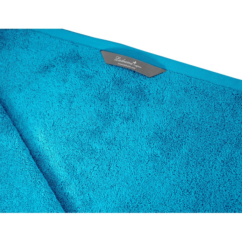 Lashuma Lugano Bath Towel Large Sauna Towel for Men Aquamarine