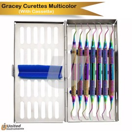 Medentra Dental Gracey Curettes Periodontal Surgical Bone Curettes Perio Scaler Cassette