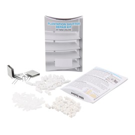 Plantation Shutter Repair Kit 40 PCS 10,Tilt Rod Staples10, Regular Spring-Loaded Louver Pins 10, Small Size Spring pins 10, Fixed Louver Pins.