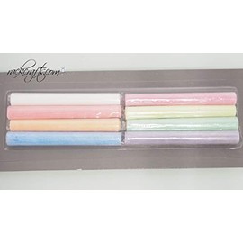 rackcrafts.com Chalk Stick Chalk Board Sidewalk Chalk Assorted Multi Color or White Kid's Craft Classroom Fun Recreation (Multi-Color)