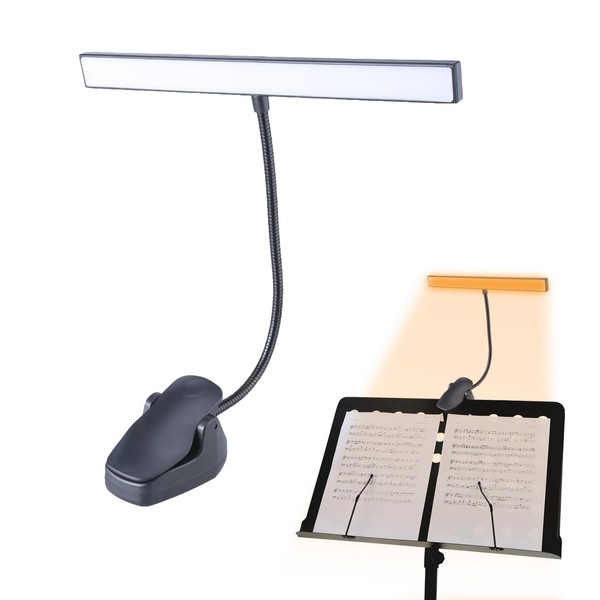 Cerioll Superhell Notenpultleuchte Licht, Notenständer LED-Licht, 3 Farben & 5