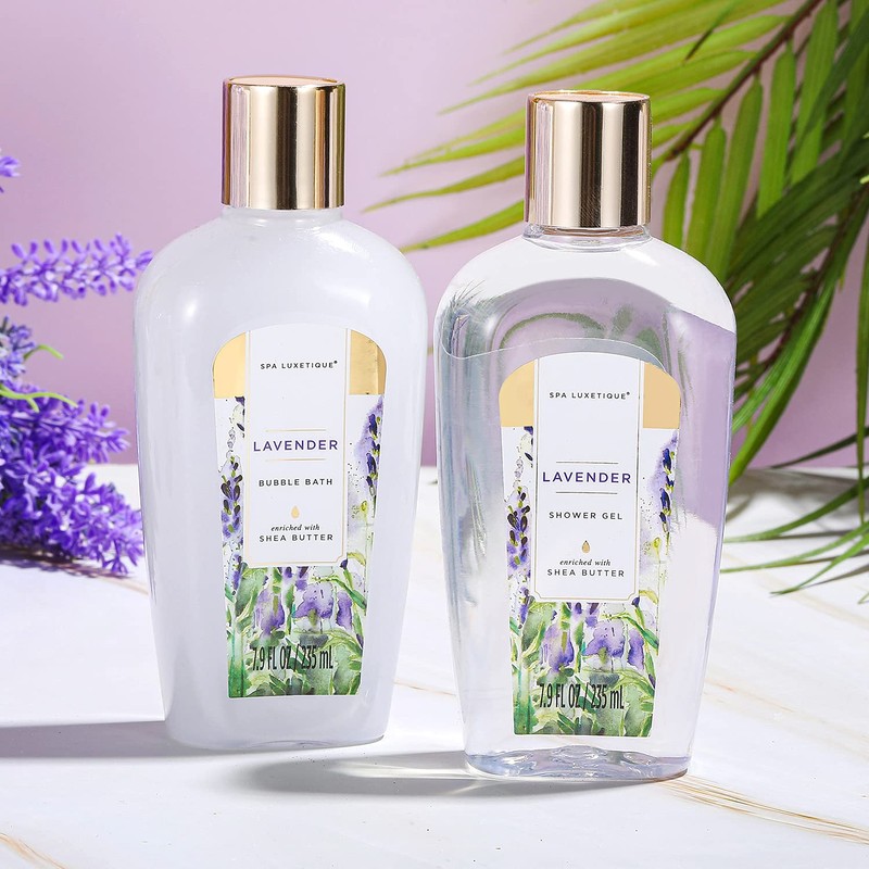 Spa Gift Basket, Spa Luxetique Lavender Spa Kit for Women