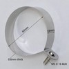 20pcs 304 Stainless Steel Chain Link Brace Band Chain Fence