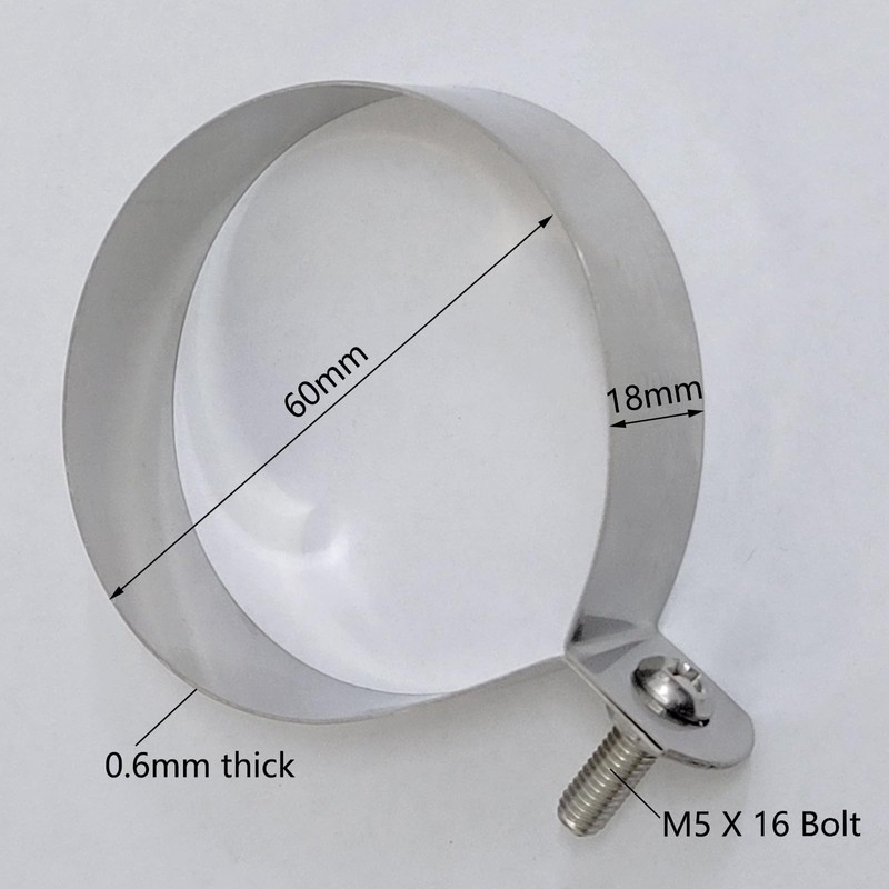 20pcs 304 Stainless Steel Chain Link Brace Band Chain Fence