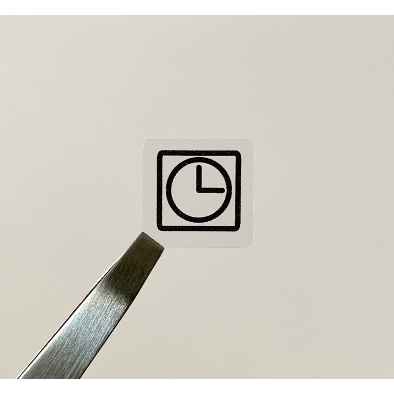 CookerStickers UK Replacement Oven Stickers. Black on Transparent PVC