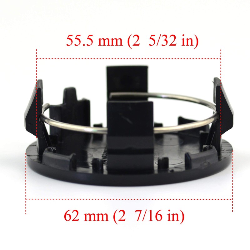 Rhinotuning Center Cap, 2.4 inches (62 mm), 2.2 inches (55.5