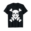 Dubstep Gas Mask Skull with Crossbones friends T-Shirt