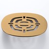 Bropury Easy-to-Install Snap-in Stainless Steel Shower Strainer Shower Drain Grid