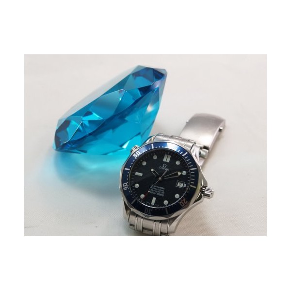 Tripact Inc 80mm Aqua Blue Crystal Diamond Jewel Paperweight