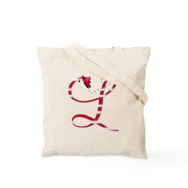 CafePress Monogrammed(L) Tote Bag Natural Canvas Tote Bag, Reusable Shopping Bag