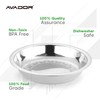 Avador Set of 4 Stainless Steel Camping Plate Set Great