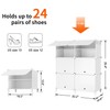 AWTATOS Shoe Rack, 6 Tier Shoe Storage Cabinet with Door,