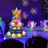 Rainbow Neon Leopard Cupcake Stand Cheetah Birthday Party Decorations 3