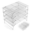 E-far Cooling Rack for Cooking and Baking-4-Tier, 15”x10” Collapsible &