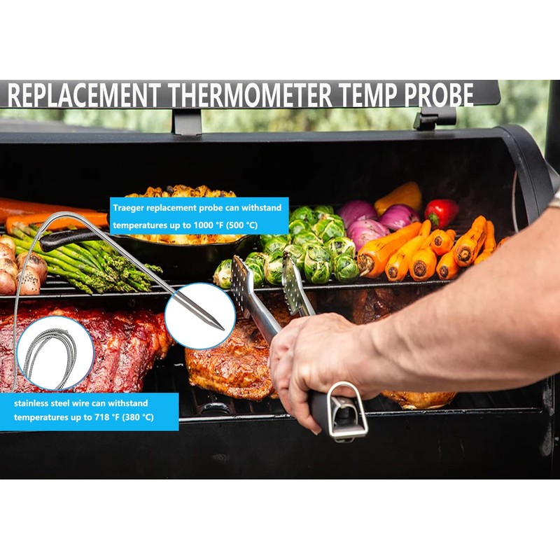 Replacement for Traeger Meat Probe,Compatible with Traeger Wood Pellet Grills