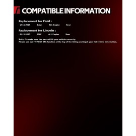 Torchbeam Heavy Duty Shock Absorber Strut for Ford Edge 2011-2014, Rear Left Right, OEM Replacement, Enhanced Damping Performance, Direct Bolt On Fit 349142 * 2