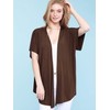 MBJ Women's Kimono Style Short Sleeve Dolman Cardigan – Lightweight