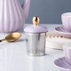 Jusalpha Serve for 6- Fine China Pink Coffee Cup/Teacup Set,