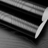 FunStick 24"x200" Black Wood Grain Contact Paper Peel and Stick