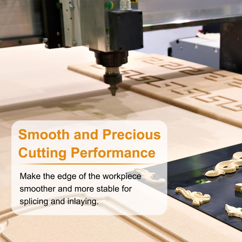 sourcing map 2pcs Point Cutting Roundover Router Bit 1/4" Radius