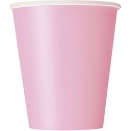 Unique Party 30883 - 9oz Baby Pink Paper Cups, Pack of 14
