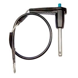 NRC&XRC Stainless Steel Quick Pull Pins Self-Locking with L-Handle Ball Lock Pin/ Push Pin/ Quick Release pin with Lanyard Cable (1, Dia:6mmX60mm Length)