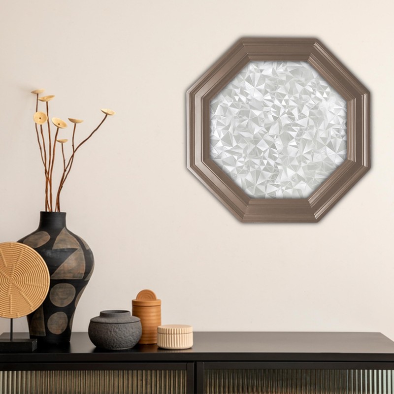 Autotech Park Precut Pattern Texture Octagon Window Film Shade, Self