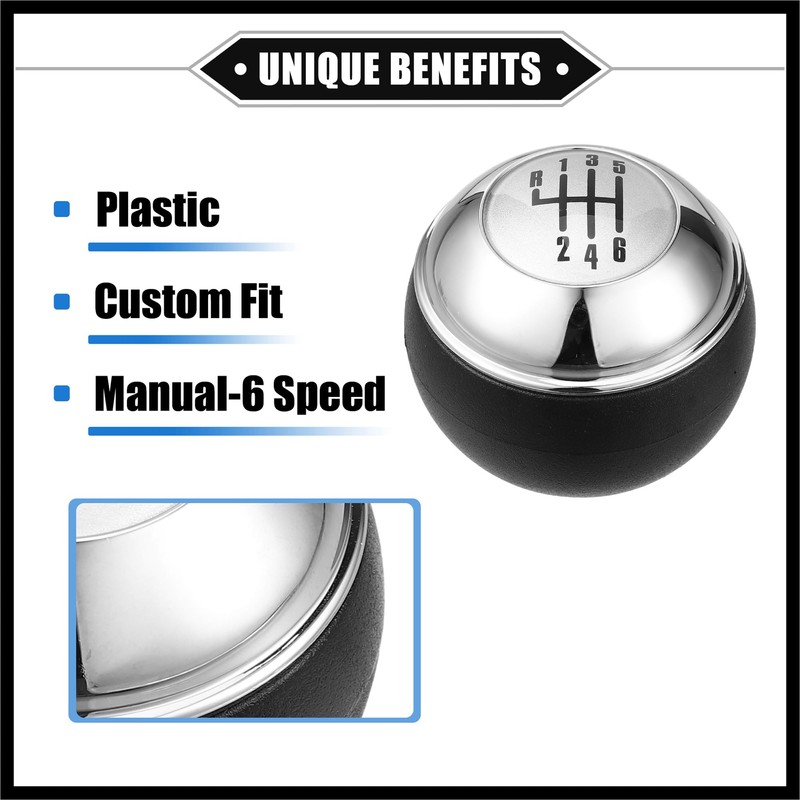 Hihaha 6 Speed Manual Gear Shift Knob Compatible for Mini