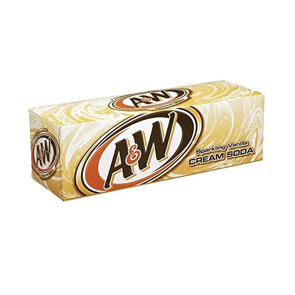7-UP A&W Cream Soda Soft Drink, 12 Fl Oz (Pack
