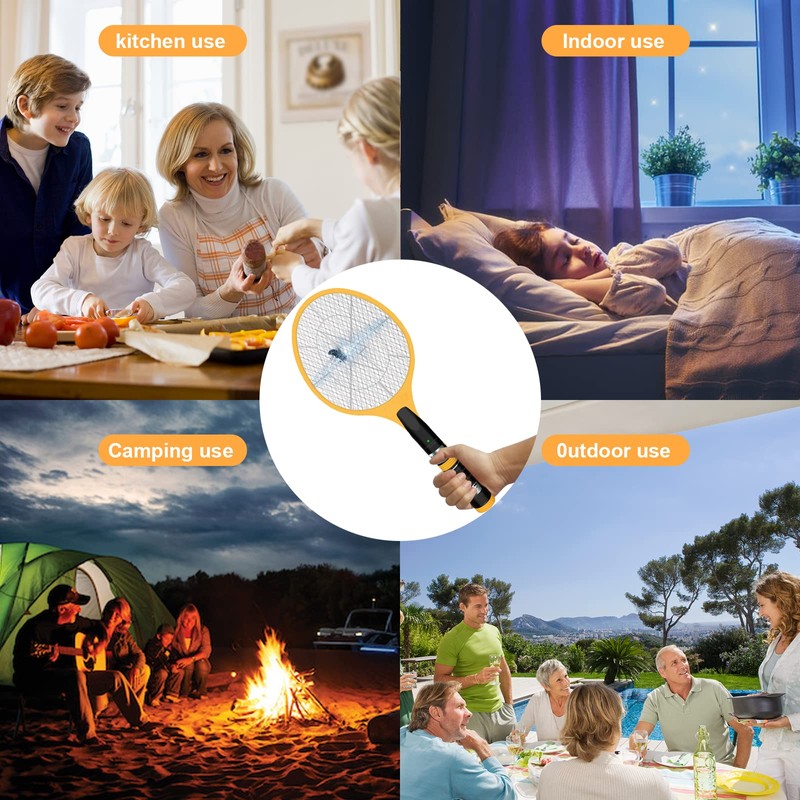 Beastron Bug Zapper Electric Fly Swatter 3000V USB Rechargeable, Mosquito