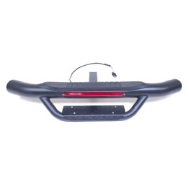 LEDIN 36" L x 6.5" H Towing Hitch Step Bar Drop Step 2" Receiver Black Red LED Brake Stop Light Bar Rear Bumper Guard Anti Slip Pad Universal Truck RV Trailer