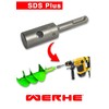 WERHE Professional Adaptor for Earth Drill Suitable for SDS Plus