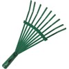 9 Tines Gardening Rake Small Metal Garden Hand Lawn Rake