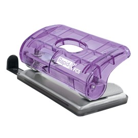 Esselte Rapid Mini Hole Punch, Small 2 Hole Puncher, 10 Sheet Capacity, Compact, Home, Office, School Use, Colour'Breeze Range, Lavender, 5001334