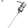 Silver Stainless Steel Minimalist Style Liquid Soap Dispenser for Bathroom