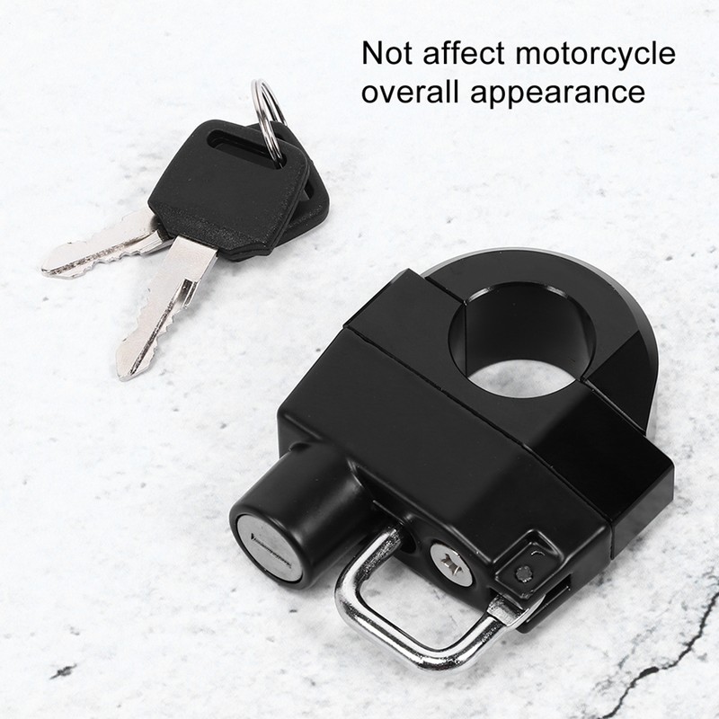 25mm 1in Motorcycle Handlebars Helmet Lock Anti Theft Security Padlock