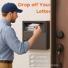 WeHere Wall-Mount Mailbox for Outside, Galvanized Steel Rust-Proof Mailboxes, Large