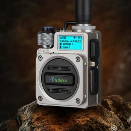 GLOBAL-PTT G6 Global-ptt 4G POC walkie Talkie for Adults Long Range intercom 1000 Miles Distance Network Two Way Radio with yearly SIM - color: silver