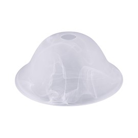 Alabaster White Glass Lamp Shade Replacement for Floor Lamp,E26 Base 1-5/8 Inch Fitter 12” Diameter, 1.72” Opening, 5.1” Height – Lamp Shade for Floor Lamps, Replacement Glass for Floor Lamp