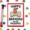 Birthday Card For The Dog, 8th Barkday Birthday Card For