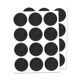 300-Pack, 2.5cm Round Chalkboard Sticker Labels, Reusable and Waterproof
