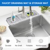 Faucet Mat for Kitchen Sink - Faucet Guard & Draining