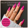 Hot Pink Press on Nails - 24Pcs Almond False Nails
