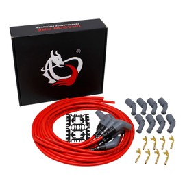 Dragon Fire Performance 8.5mm Extra Long Universal Spark Plug Wire Set Relocation kit for All LS LT Remote Coils fits LS1 LM7 LR4 LQ4 LS4 LS6 L59 LQ9 LM4 L33 LS2 L76 LY6 LC9 LH8 LMG LS3 LZ1 L99 L96